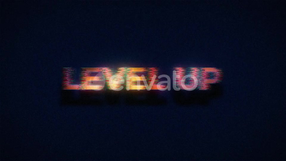 Retro Level Up Text Glitch Videohive 25222311 Motion Graphics Image 5