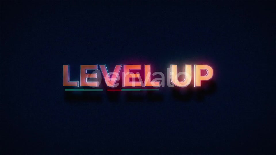 Retro Level Up Text Glitch Videohive 25222311 Motion Graphics Image 6