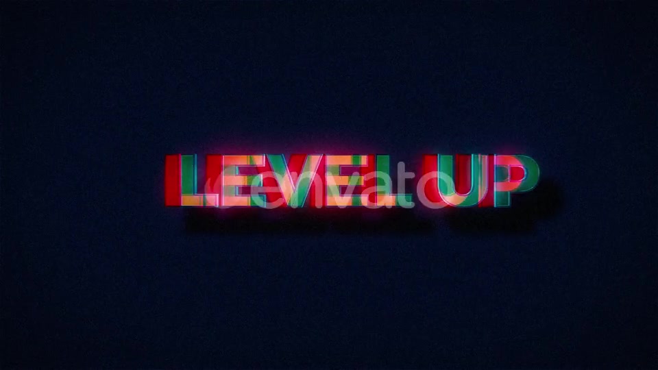 Retro Level Up Text Glitch Videohive 25222311 Motion Graphics Image 8