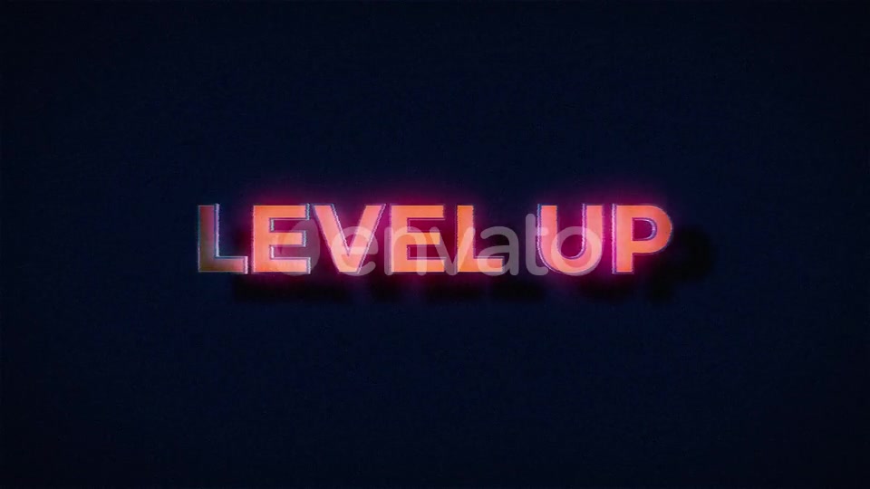 Retro Level Up Text Glitch Videohive 25222311 Motion Graphics Image 9