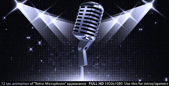 Retro Microphone - Videohive 19169126 Download