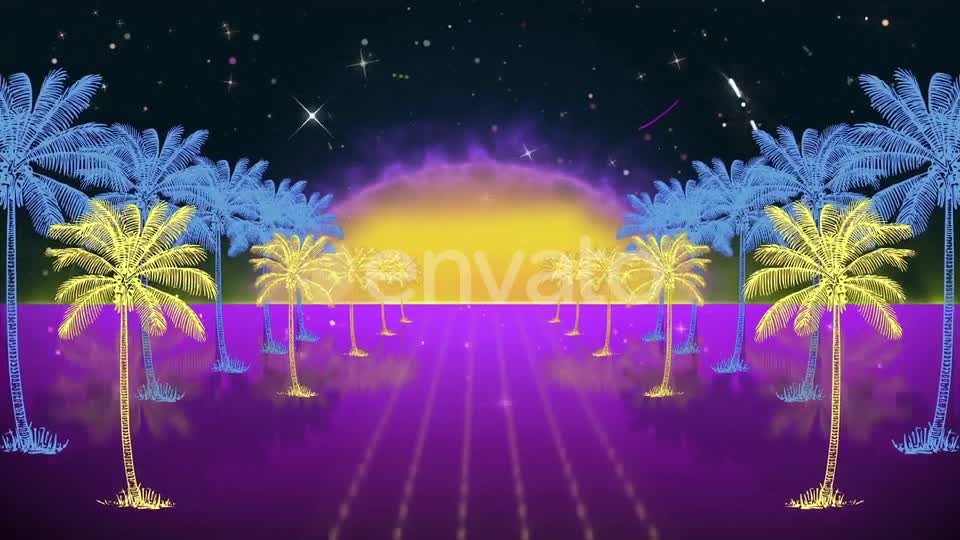 Retro Night Background Videohive 24159195 Motion Graphics Image 1