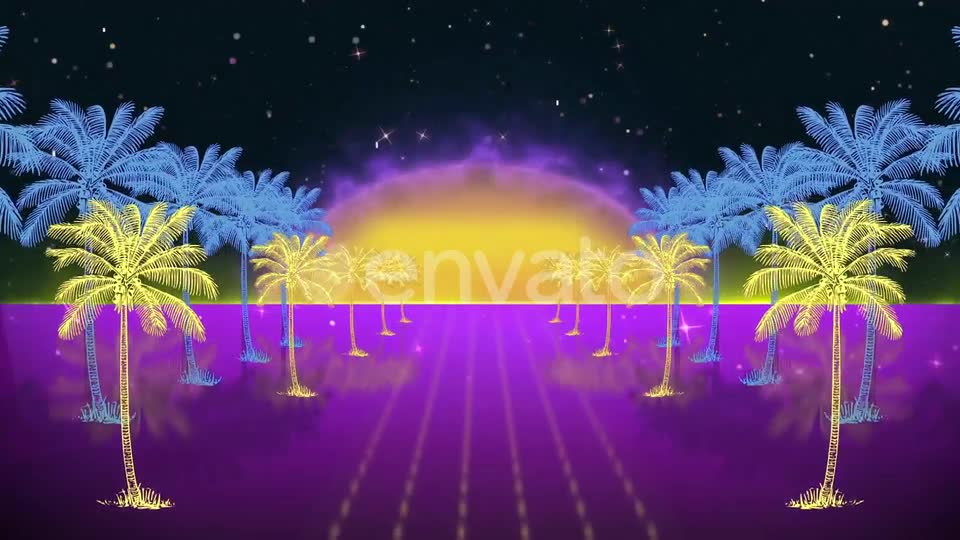 Retro Night Background Videohive 24159195 Motion Graphics Image 2