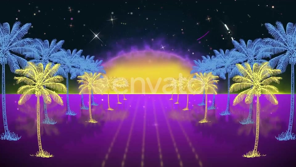 Retro Night Background Videohive 24159195 Motion Graphics Image 3