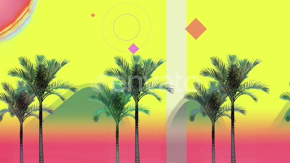 Retro Palms In Motion Videohive 24424450 Motion Graphics Image 2