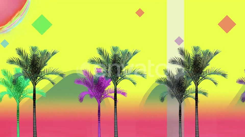 Retro Palms In Motion Videohive 24424450 Motion Graphics Image 4