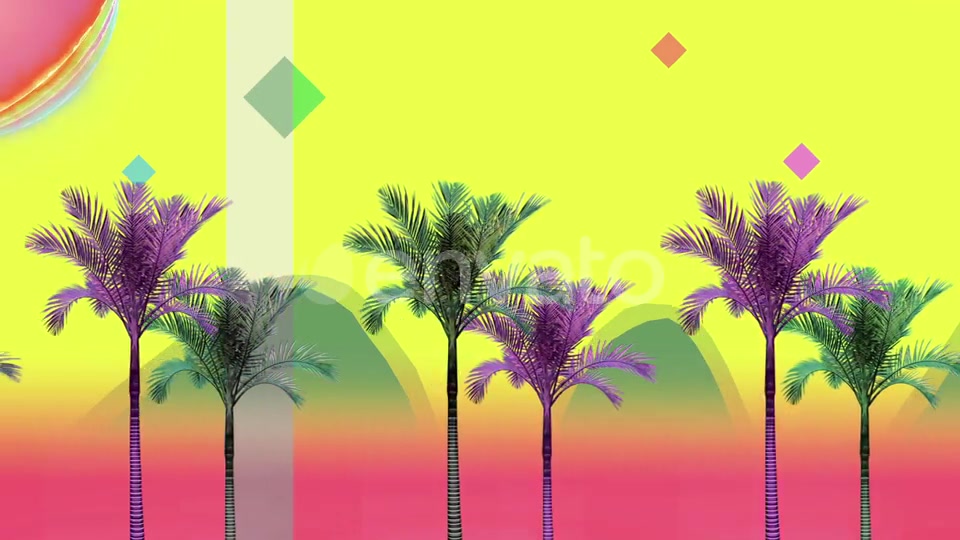 Retro Palms In Motion Videohive 24424450 Motion Graphics Image 5