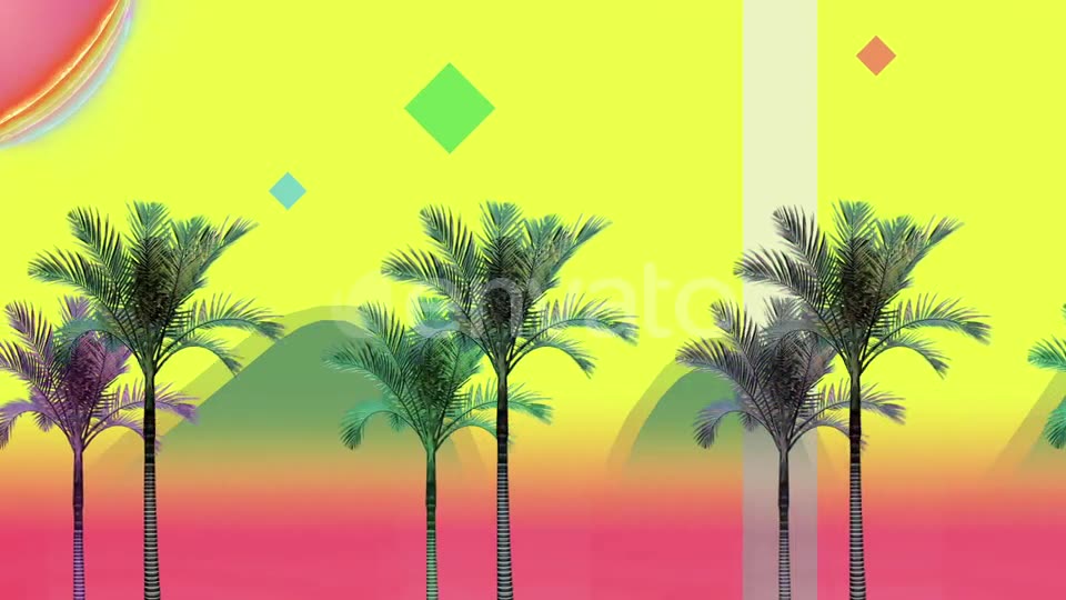Retro Palms In Motion Videohive 24424450 Motion Graphics Image 6