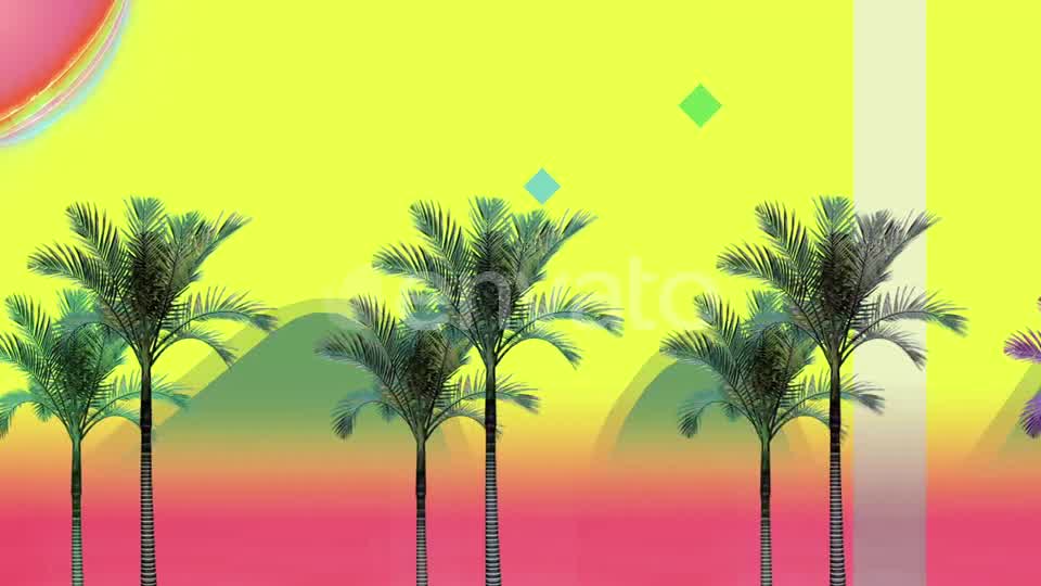 Retro Palms In Motion Videohive 24424450 Motion Graphics Image 8