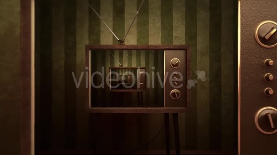 Retro Television Room Infinite Zoom Background Videohive 19381929 Motion Graphics Image 1