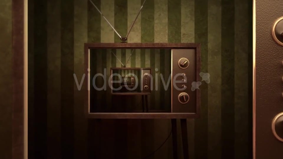 Retro Television Room Infinite Zoom Background Videohive 19381929 Motion Graphics Image 5