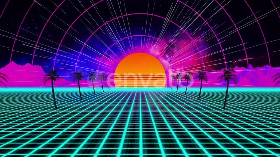 Retro Tropical VJ Loops Background Videohive 23050928 Motion Graphics Image 2