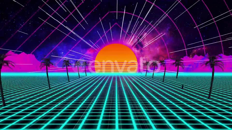 Retro Tropical VJ Loops Background Videohive 23050928 Motion Graphics Image 3