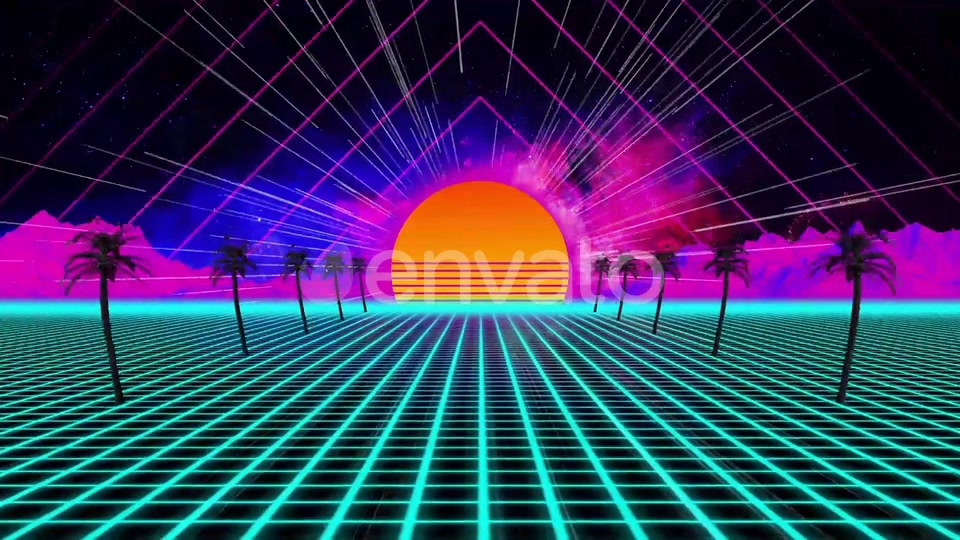 Retro Tropical VJ Loops Background Videohive 23050928 Motion Graphics Image 4