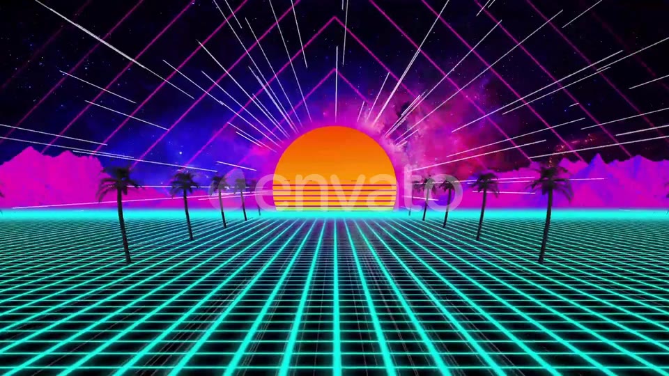 Retro Tropical VJ Loops Background Videohive 23050928 Motion Graphics Image 5