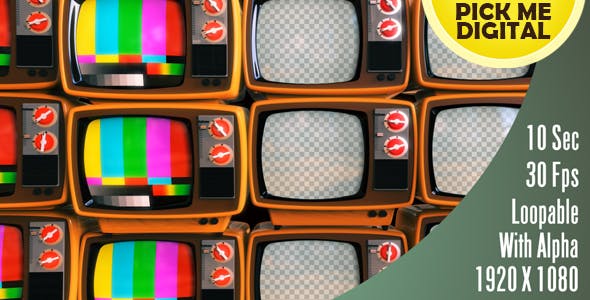 Retro TV Front Panning - 16090996 Download Videohive