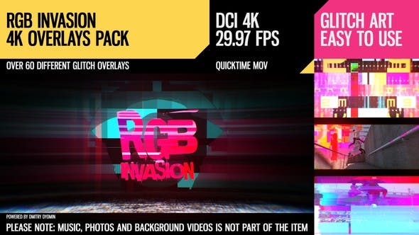 RGB Invasion (4K Overlays Pack) - Videohive 19509295 Download