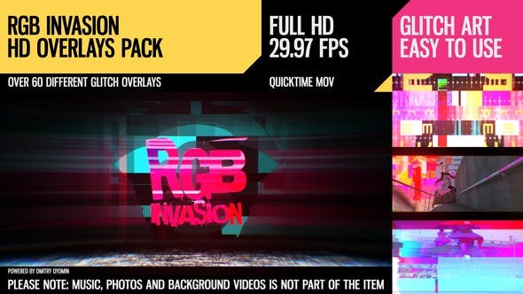RGB Invasion (Overlays Pack) - Videohive 19537494 Download