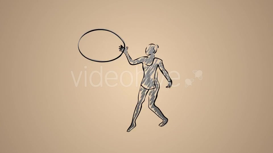 Rhythmic Gymnastics Womens Hoop 01 Videohive 20750204 Motion Graphics Image 6