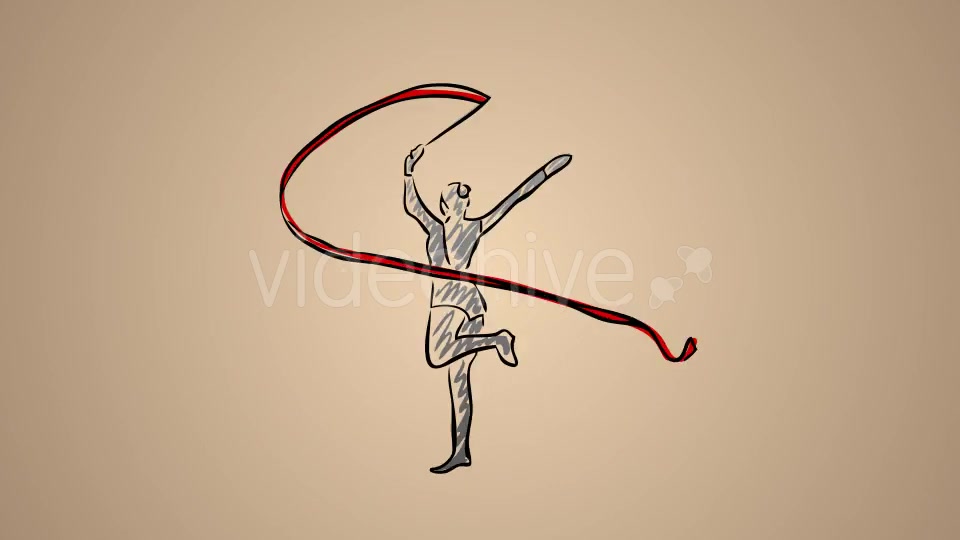 Rhythmic Gymnastics Womens Ribbon 01 Videohive 20755412 Motion Graphics Image 2