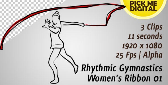 Rhythmic Gymnastics Womens Ribbon 01 - 20755412 Videohive Download