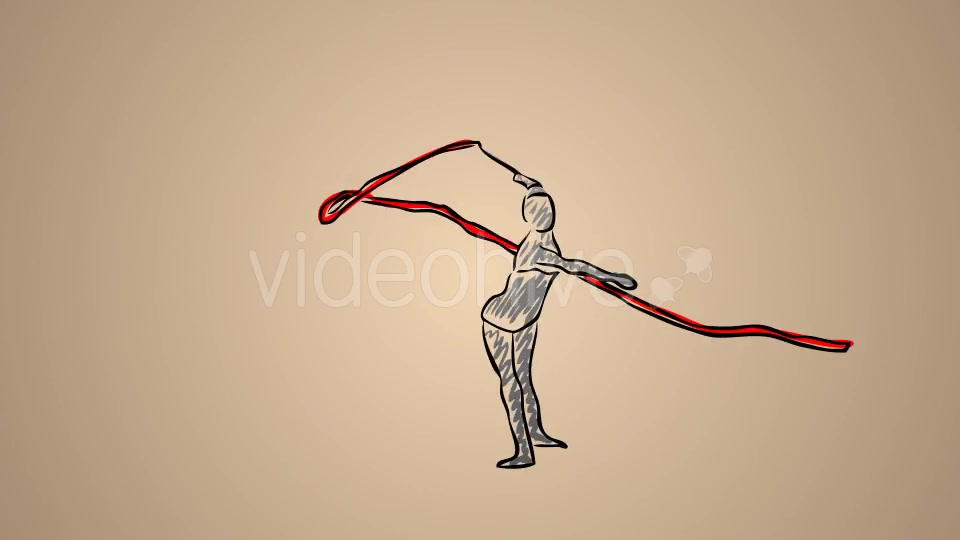 Rhythmic Gymnastics Womens Ribbon 03 Videohive 20755480 Motion Graphics Image 2