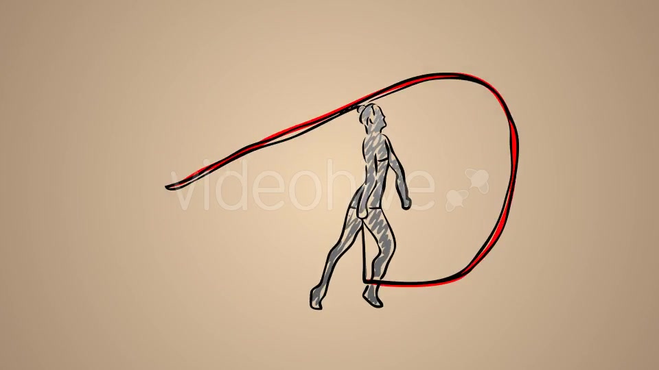 Rhythmic Gymnastics Womens Ribbon 03 Videohive 20755480 Motion Graphics Image 3