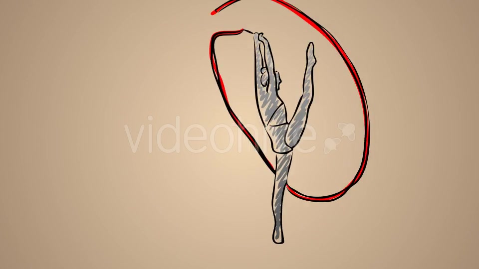 Rhythmic Gymnastics Womens Ribbon 03 Videohive 20755480 Motion Graphics Image 4