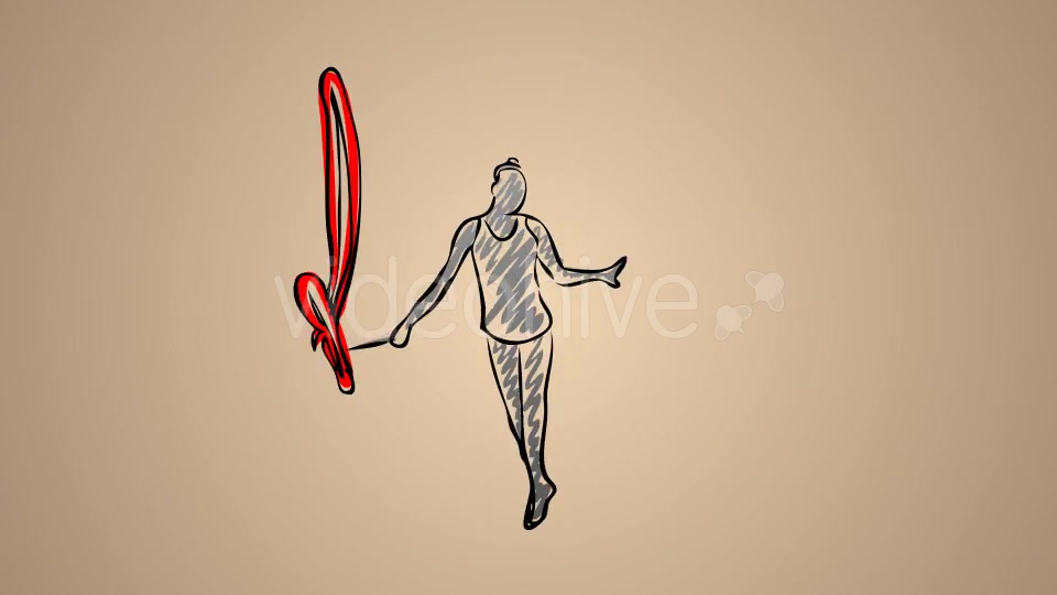 Rhythmic Gymnastics Womens Ribbon 04 Videohive 20755525 Motion Graphics Image 2
