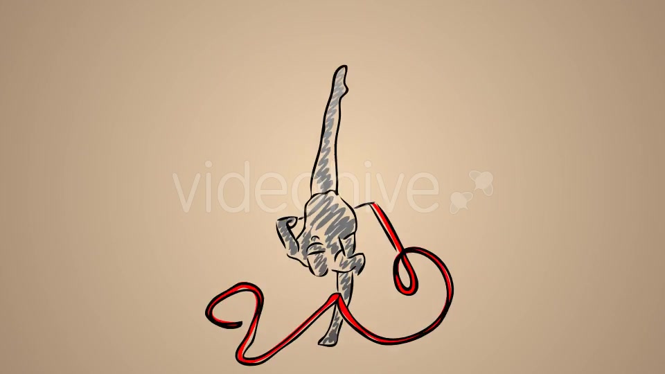 Rhythmic Gymnastics Womens Ribbon 06 Videohive 20755629 Motion Graphics Image 4
