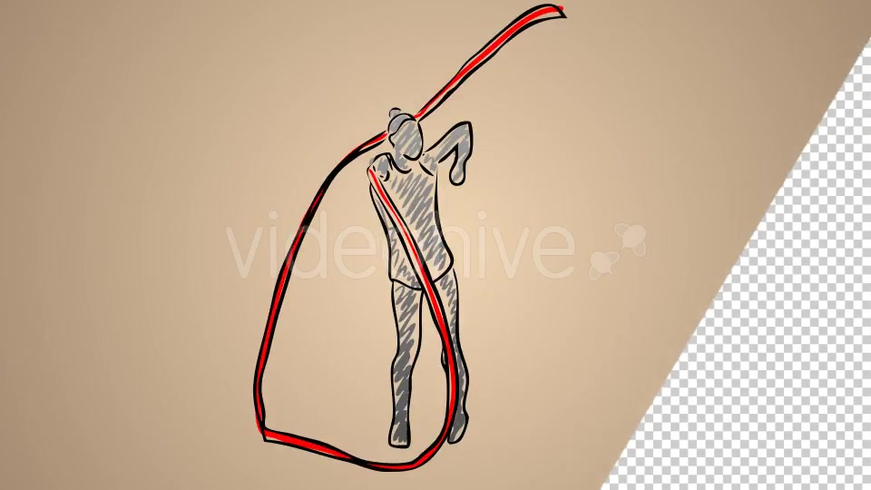 Rhythmic Gymnastics Womens Ribbon 06 Videohive 20755629 Motion Graphics Image 5