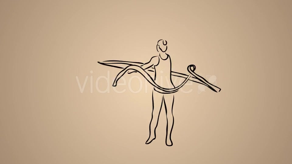 Rhythmic Gymnastics Womens Ribbon 06 Videohive 20755629 Motion Graphics Image 6