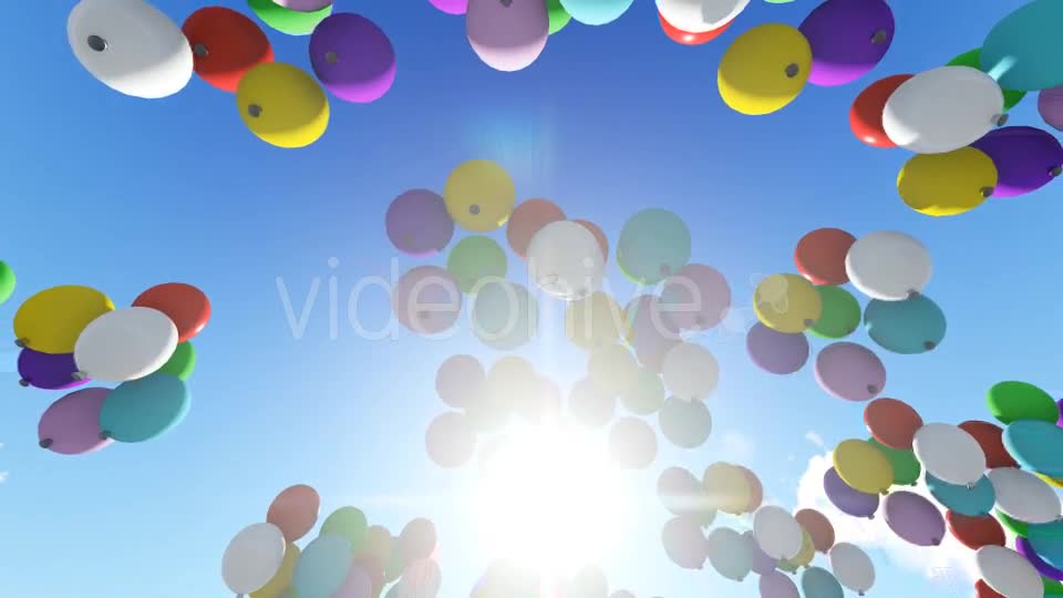 Rising balloons Videohive 19831297 Motion Graphics Image 1