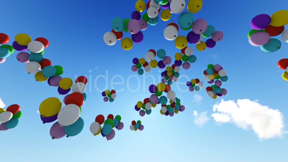 Rising balloons Videohive 19831297 Motion Graphics Image 4