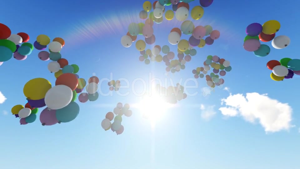 Rising balloons Videohive 19831297 Motion Graphics Image 5