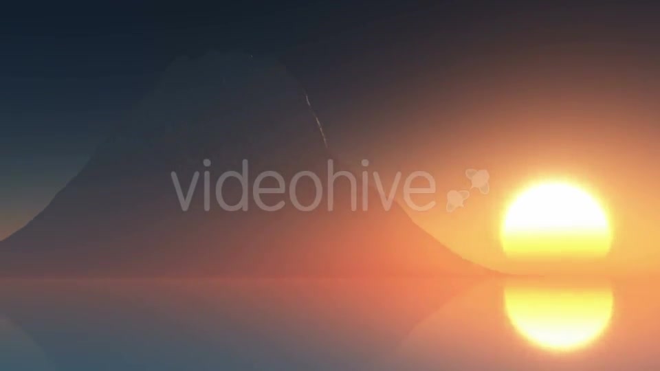 Rising Sun And Mountain At Ocean Videohive 15784455 Motion Graphics Image 3