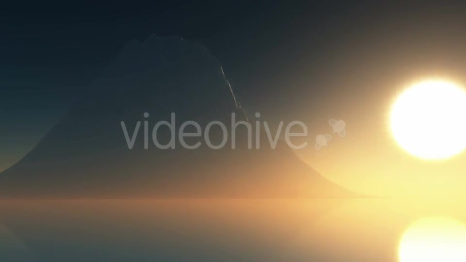 Rising Sun And Mountain At Ocean Videohive 15784455 Motion Graphics Image 4