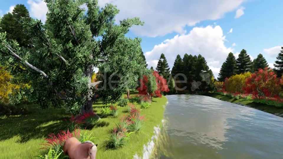 River Horse Matte Painting Videohive 17195768 Motion Graphics Image 4