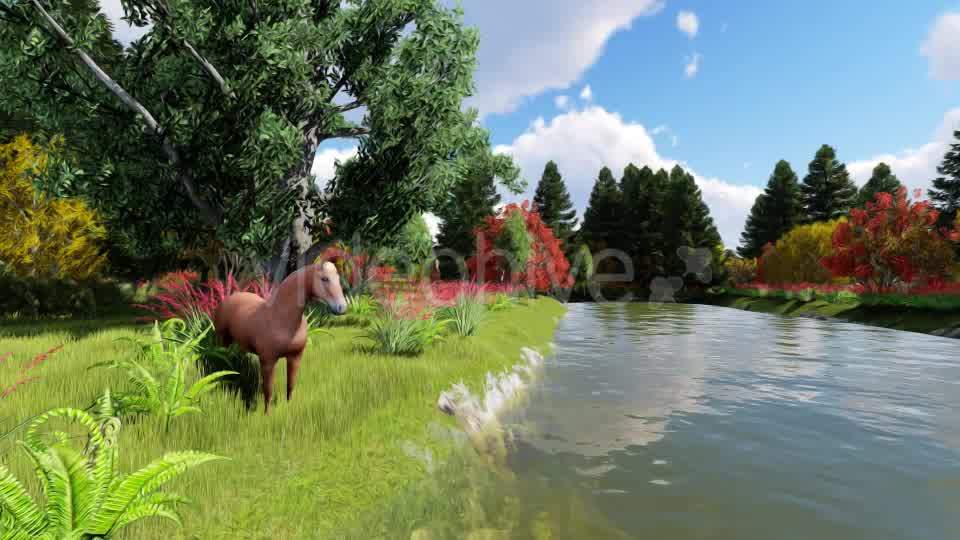 River Horse Matte Painting Videohive 17195768 Motion Graphics Image 9