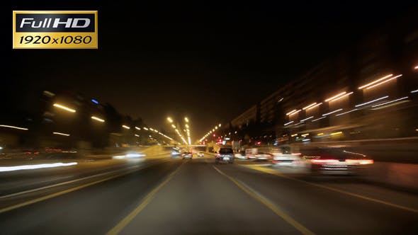 Road Rage Night Highway Cameracar  - Videohive 7815092 Download