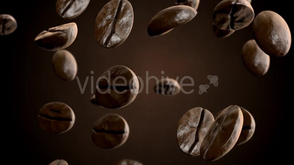 Roasted Coffee Beans Falling Down Videohive 8515465 Motion Graphics Image 9