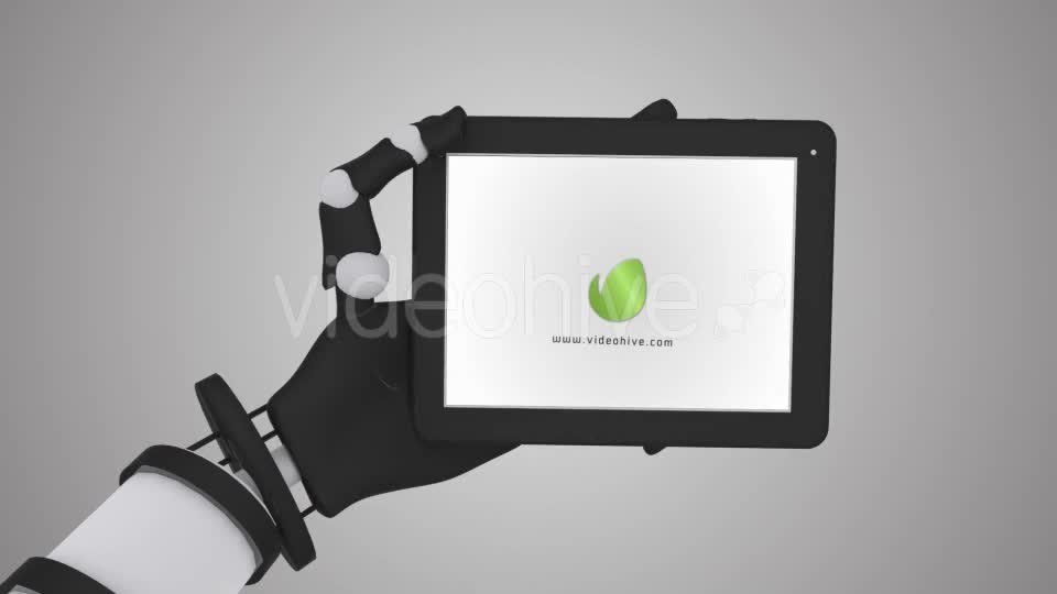 Robo Hand Tablet Touch Screen Animation Videohive 11307600 Motion Graphics Image 1