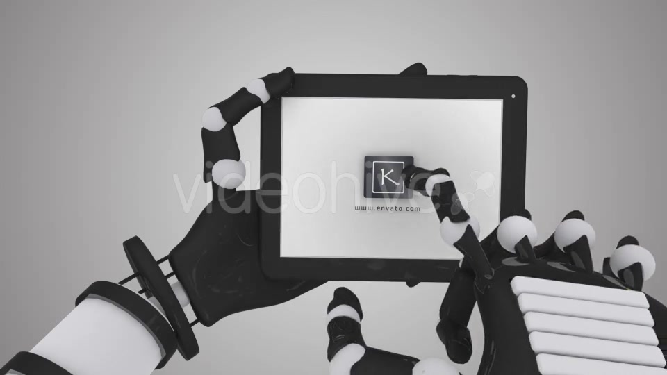 Robo Hand Tablet Touch Screen Animation Videohive 11307600 Motion Graphics Image 12