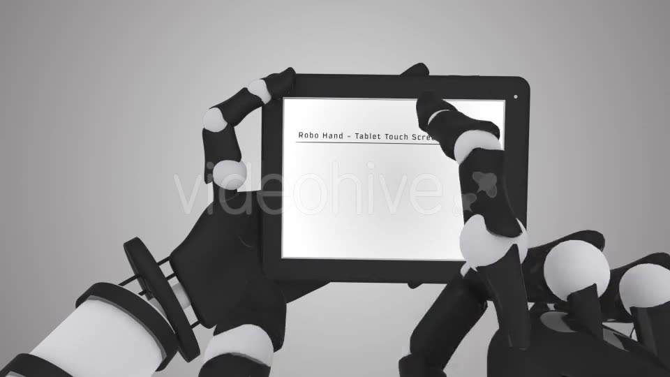 Robo Hand Tablet Touch Screen Animation Videohive 11307600 Motion Graphics Image 2