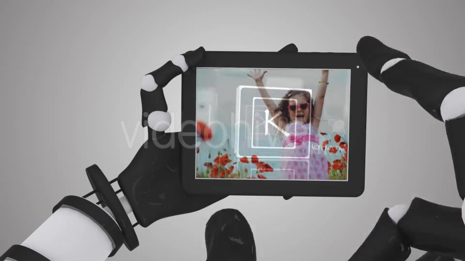 Robo Hand Tablet Touch Screen Animation Videohive 11307600 Motion Graphics Image 5