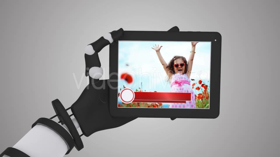 Robo Hand Tablet Touch Screen Animation Videohive 11307600 Motion Graphics Image 6