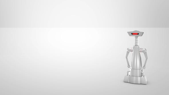 Robot and Bright Background - 19795019 Videohive Download