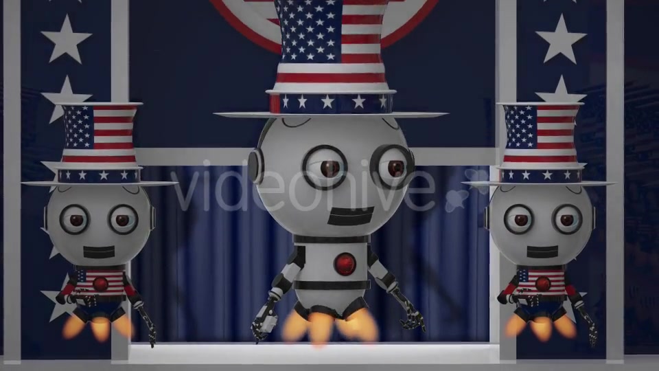 Robot SS2 USA Patriot Opener Videohive 11561453 Motion Graphics Image 3