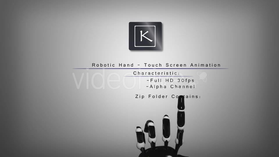 Robotic Hand Touch Screen Animation Videohive 9325325 Motion Graphics Image 7