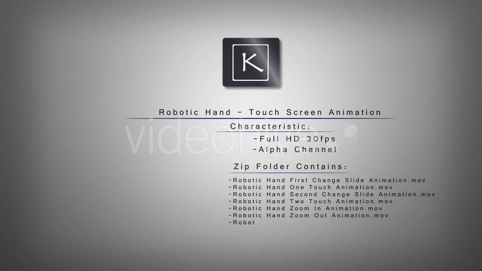 Robotic Hand Touch Screen Animation Videohive 9325325 Motion Graphics Image 9